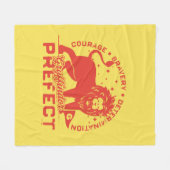 GRYFFINDOR™-prefectenbadge Fleece Deken (Voorkant (Horizontaal))
