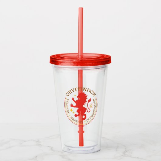 GRYFFINDOR™ Red Lion House Pride Badge Acryl Drinkbeker (Voorkant)