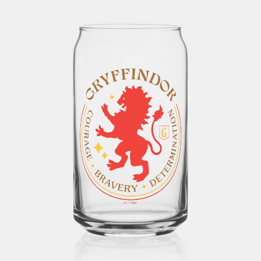 GRYFFINDOR™ Red Lion House Pride Badge Blikvorm Glas (Voorkant)