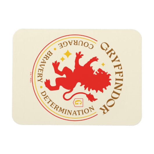 GRYFFINDOR™ Red Lion House Pride Badge Magneet (Horizontaal)