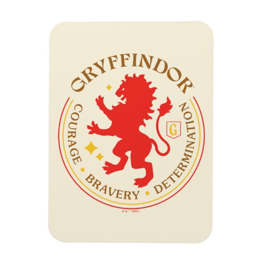 GRYFFINDOR™ Red Lion House Pride Badge Magneet (Verticaal)