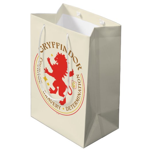 GRYFFINDOR™ Red Lion House Pride Badge Medium Cadeauzakje (Achterkant Gekanteld)