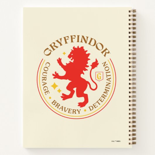 GRYFFINDOR™ Red Lion House Pride Badge Notitieboek (Achterkant)