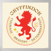 GRYFFINDOR™ Red Lion House Pride Badge Poster (Voorkant)