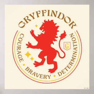 GRYFFINDOR™ Red Lion House Pride Badge Poster
