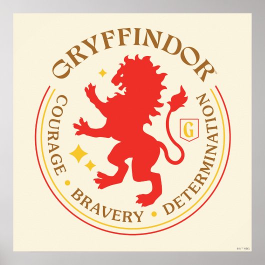 GRYFFINDOR™ Red Lion House Pride Badge Poster (Voorkant)