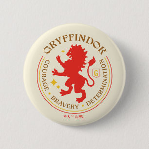 GRYFFINDOR™ Red Lion House Pride Badge Ronde Button 5,7 Cm