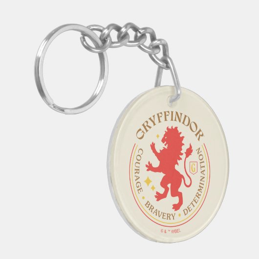 GRYFFINDOR™ Red Lion House Pride Badge Sleutelhanger (Voorkant Links)