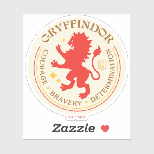 GRYFFINDOR™ Red Lion House Pride Badge Sticker (Vel)