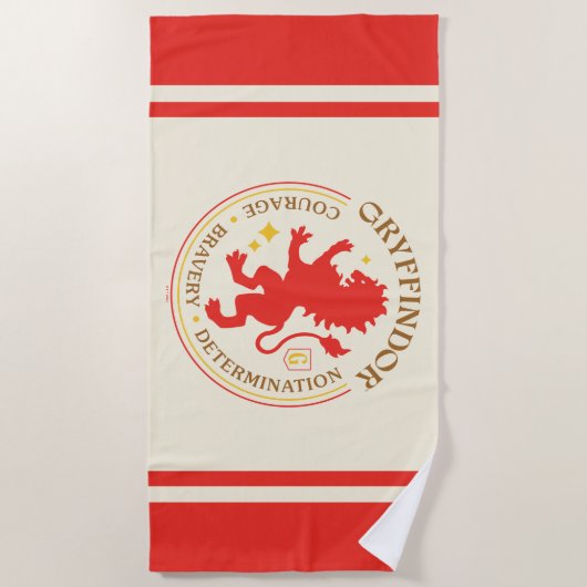 GRYFFINDOR™ Red Lion House Pride Badge Strandlaken (Voorkant)