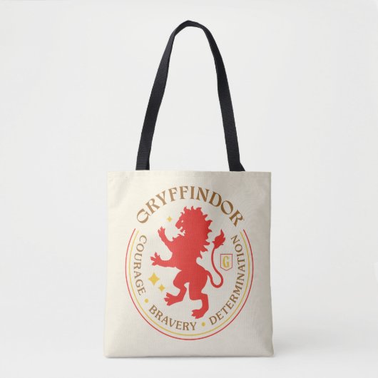 GRYFFINDOR™ Red Lion House Pride Badge Tote Bag (Voorkant)