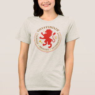 GRYFFINDOR™ Rode Leeuwen Huis Trots Badge Tri-Blend Shirt
