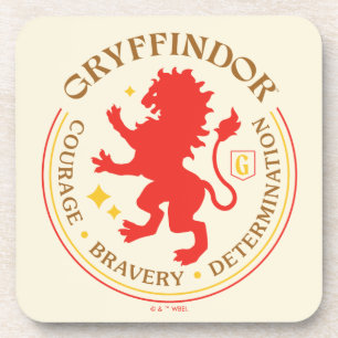 GRYFFINDOR™ Rode Leeuwenhuis Trots Badge Bier Onderzetter