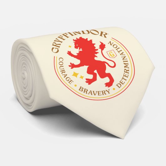 GRYFFINDOR™ Rode Leeuwenhuis Trots Badge Stropdas (Opgerold)