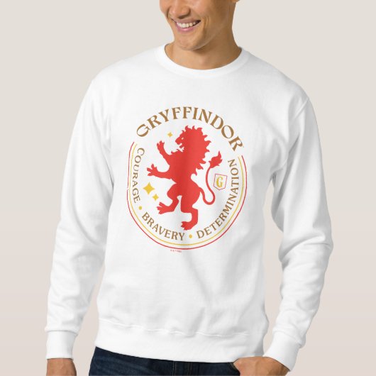 GRYFFINDOR™ Rode Leeuwenhuis Trots Badge Trui (Voorkant)