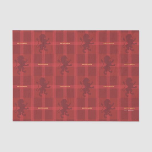 GRYFFINDOR™ Tartan Plaid Pattern Tissuepapier (Voorkant)