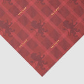 GRYFFINDOR™ Tartan Plaid Pattern Tissuepapier (Detail)