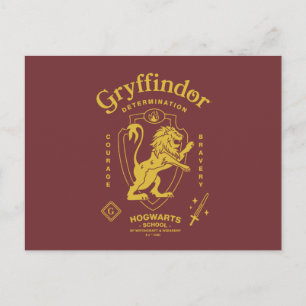GRYFFINDOR™ Vastberadenheid Moed Dapperheid Wapen Briefkaart