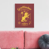 GRYFFINDOR™ Vastberadenheid Moed Dapperheid Wapen Canvas Afdruk (Insitu (Woonkamer))