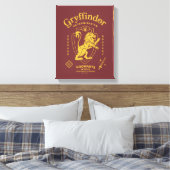 GRYFFINDOR™ Vastberadenheid Moed Dapperheid Wapen Canvas Afdruk (Insitu (Slaapkamer))