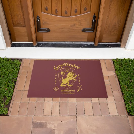 GRYFFINDOR™ Vastberadenheid Moed Dapperheid Wapen Deurmat (Buiten)