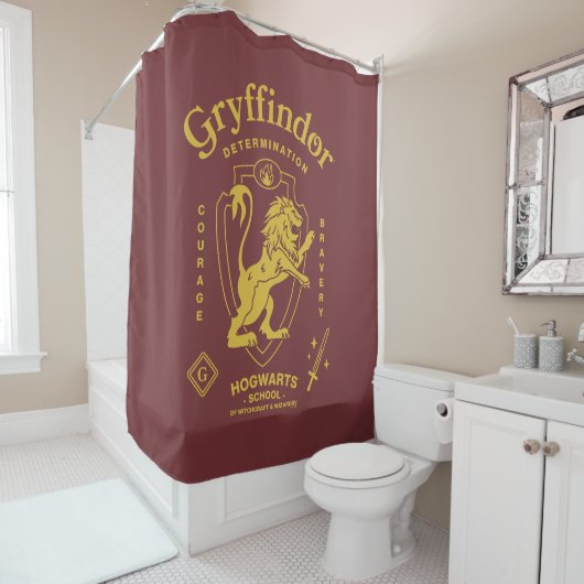 GRYFFINDOR™ Vastberadenheid Moed Dapperheid Wapen Douchegordijn (In situ)