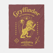 GRYFFINDOR™ Vastberadenheid Moed Dapperheid Wapen Fleece Deken (Voorkant)