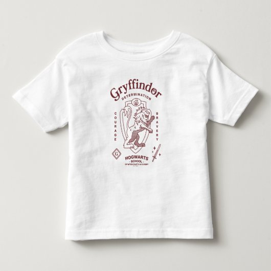 GRYFFINDOR™ Vastberadenheid Moed Dapperheid Wapen Kinder Shirts (Voorkant)