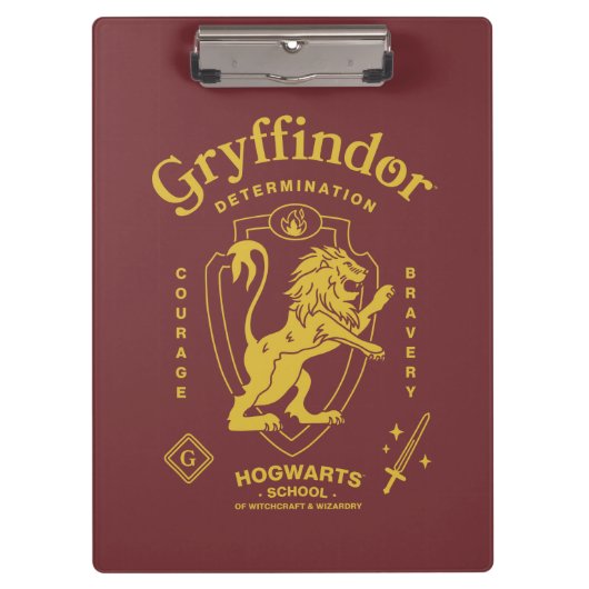 GRYFFINDOR™ Vastberadenheid Moed Dapperheid Wapen Klembord (Voorkant)