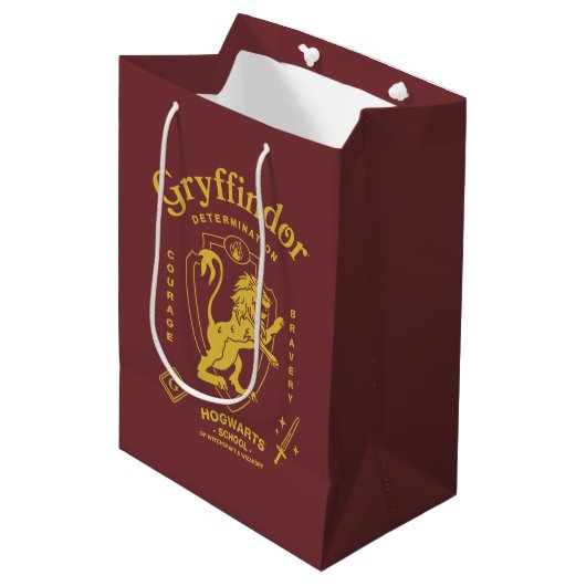 GRYFFINDOR™ Vastberadenheid Moed Dapperheid Wapen Medium Cadeauzakje (Voorkant Gekanteld)