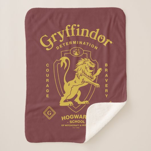 GRYFFINDOR™ Vastberadenheid Moed Dapperheid Wapen Sherpa Deken (Voorkant)