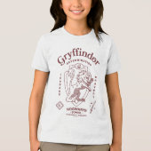 GRYFFINDOR™ Vastberadenheid Moed Dapperheid Wapen Tri-Blend Shirt (Voorkant)