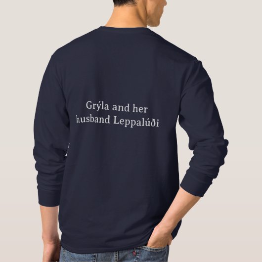 Grýla en Leppalúði T-shirt (Achterkant)