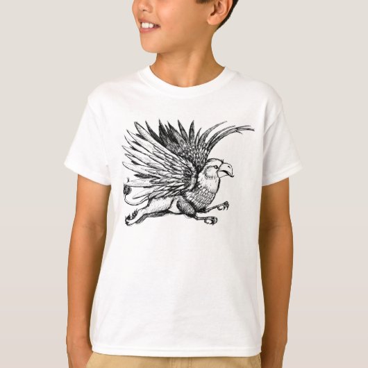 Gryphon in vlucht t-shirt (Voorkant)