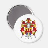 Grzymala Family Crest Magneet (Voorkant / Achterkant)