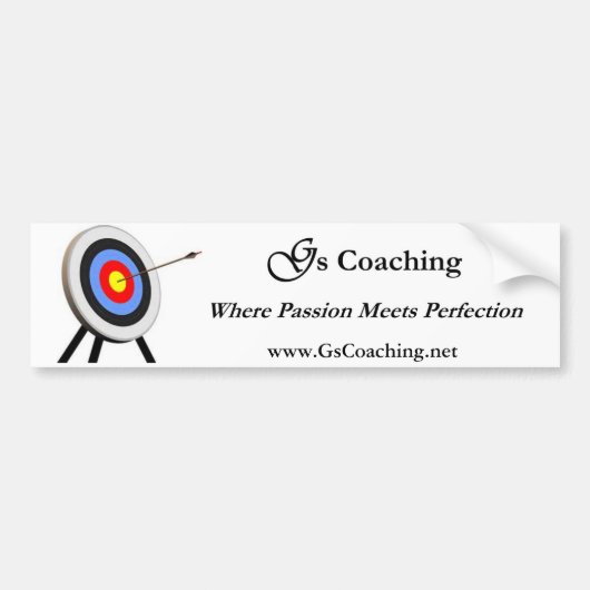 G's Coaching Bumpersticker II (Voorkant)