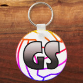 GS Goal Shooter Netball Player Sleutelhanger (Voorkant)