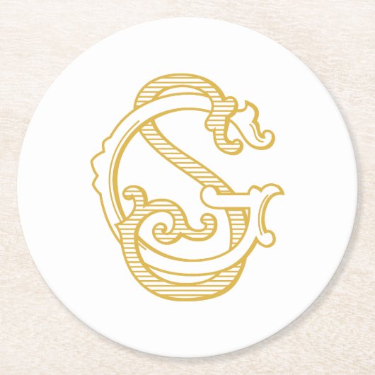 GS Monogram of SG Monogram Onderzetter (Voorkant)