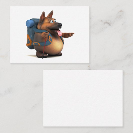 GS rugzaktoerist Notitiekaartje (Voorkant / Achterkant)