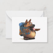 GS rugzaktoerist Notitiekaartje (Voorkant)