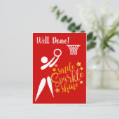 GS Speler Thema Goed gedaan Netball Briefkaart (Staand voorkant)