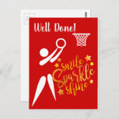 GS Speler Thema Goed gedaan Netball Briefkaart (Voorkant / Achterkant)