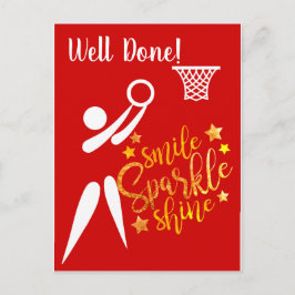 GS Speler Thema Goed gedaan Netball Briefkaart