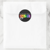 GSA Classic Round Dark Sticker (Tas)