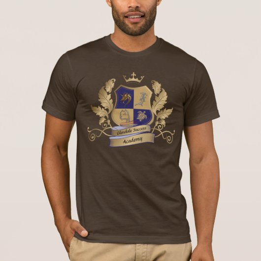 GSA House Crest No Wings Blue Gold T-shirt (Voorkant)