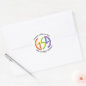 GSA Neon Ronde Lichte Sticker (Envelop)
