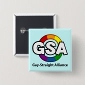 GSA ToonB Vierkante Lichte Button (Voorkant /achterkant)