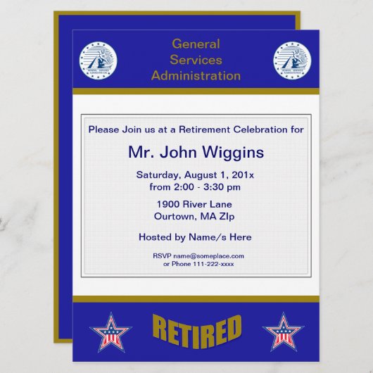 GSA Uitnodiging tot uittreding (Voorkant / Achterkant)