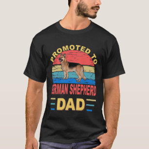 GSD001 - Promoted to German Shepherd Dad T-shirt