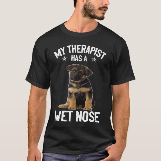 GSD035 - Mijn therapist heeft een natte neus T-shirt (Voorkant)